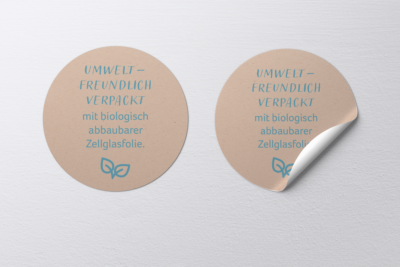 Juka's umweltfreundlich verpackt Sticker