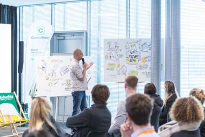 graphic recording, visuell, zeichnen, live, Protokoll, Dennis de Jonge, denniszeichnet, Präsentation